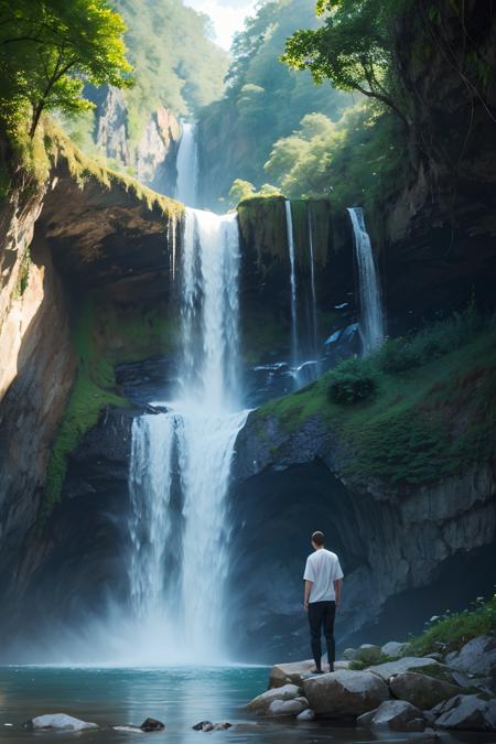395225-1386837416-((best quality)), ((masterpiece)), (detailed), perfect face there is a man standing on a rock in front of a waterfall, next to a.png